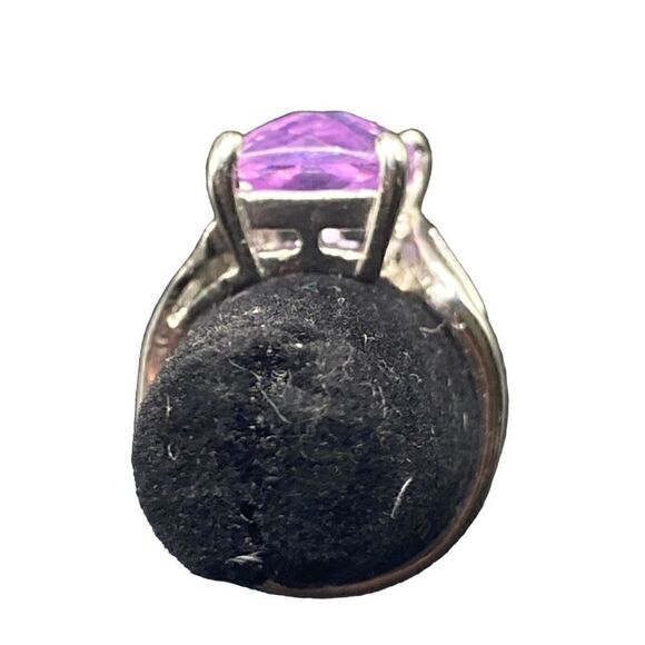 Premier Design Cushion Cut emerald shape Amethyst Ring in sterling silver 925 si - Picture 4 of 9